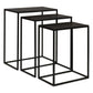 Coreene Nesting Tables, Black, S/3
