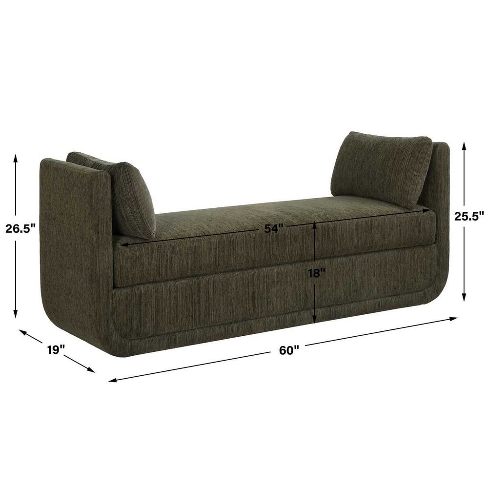 Abound Oversized Bench, Herb