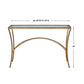 Alayna Console Table, Gold