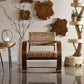 Rehema Accent Chair, Pecan