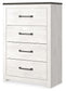 Gerridan Queen Panel Bed, Dresser, Mirror, Chest and Nightstand