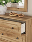 Aleaport Full Panel Bed with Mirrored Dresser and Nightstand