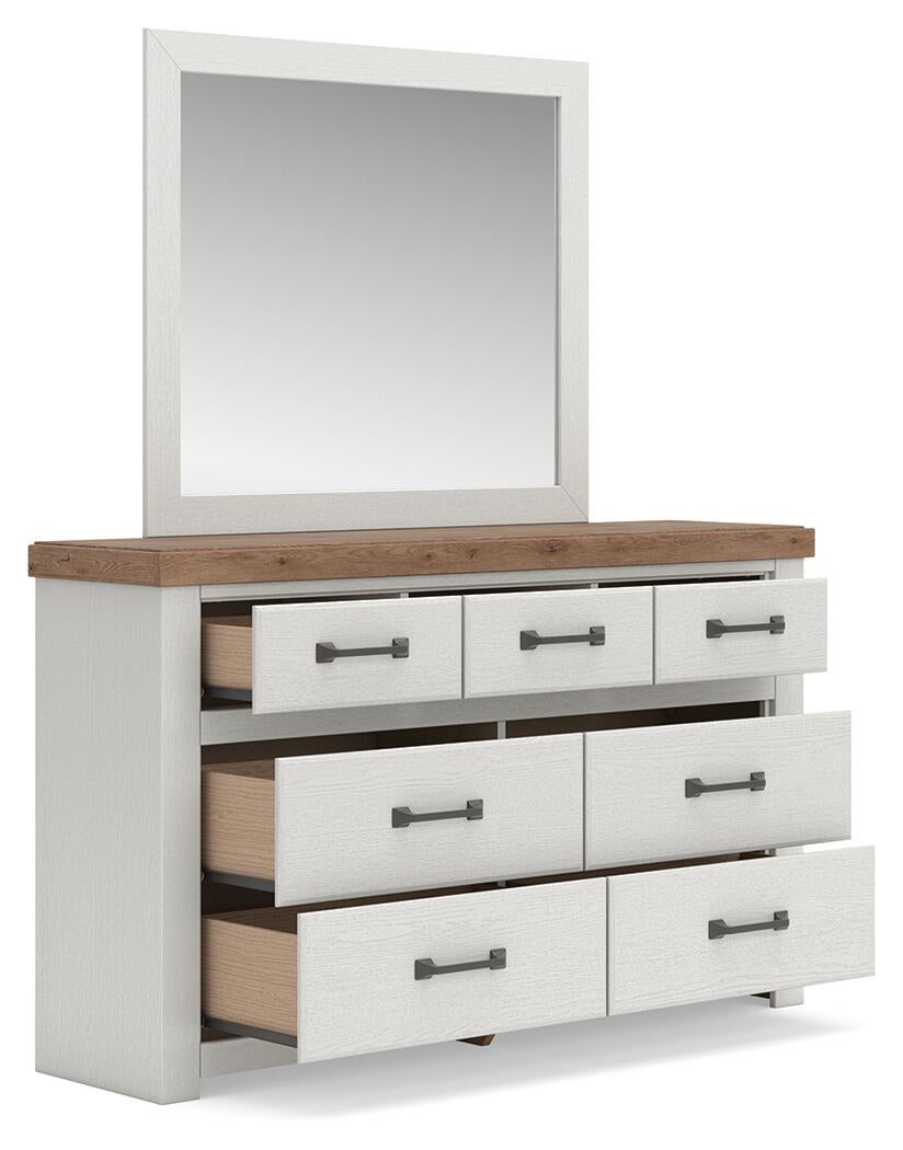 Savonport King Panel Storage Bed, Dresser, Mirror, Chest and Nightstand