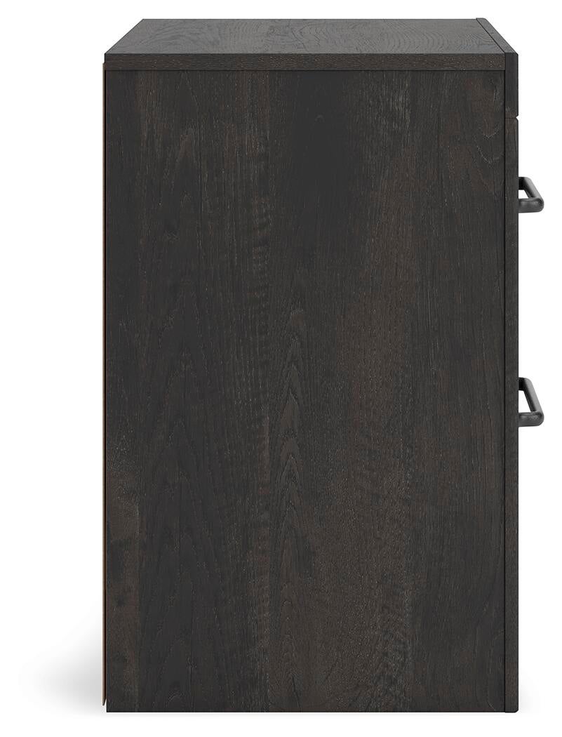 Delmorta Two Drawer Night Stand