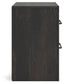 Delmorta Two Drawer Night Stand