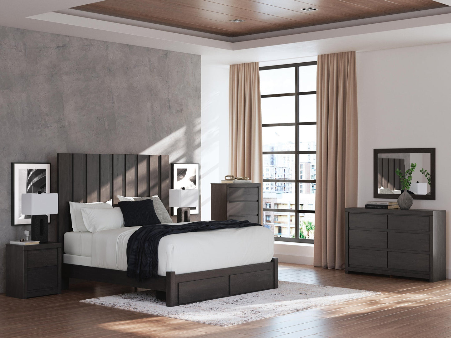 Parlayon Two Drawer Night Stand