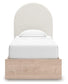 Shapella Twin Upholstered Panel Bed with Storage