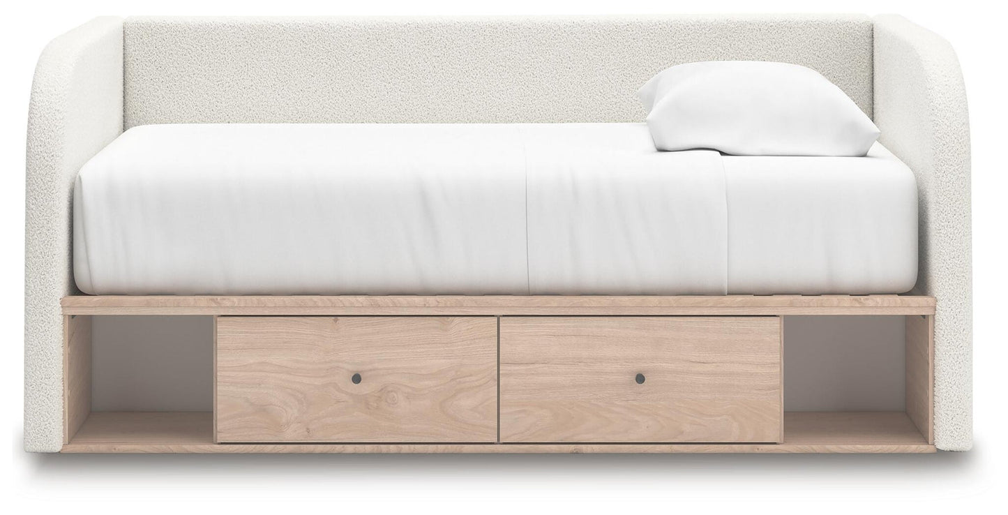 Shapella Full Upholstered Day Bed with Storage