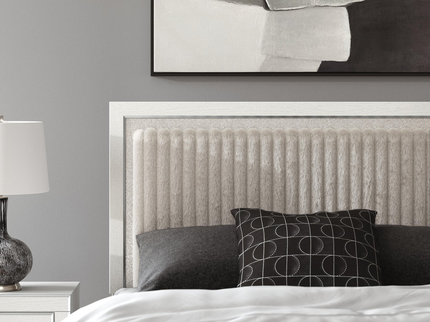 Birmonton Queen Upholstered Panel Platform Bed