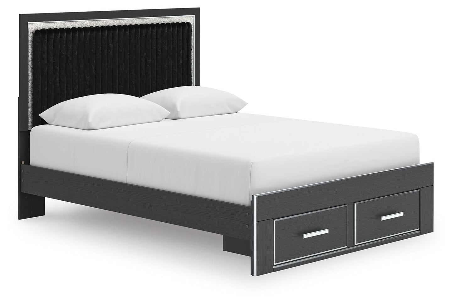 Birmonton Queen Upholstered Panel Storage Bed
