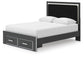 Birmonton Queen Upholstered Panel Storage Bed