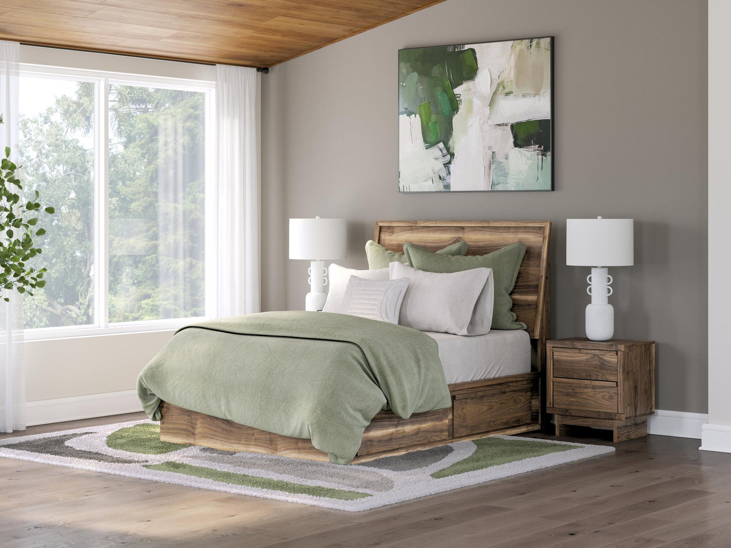 Zadilyn Full Panel Bed with Storage