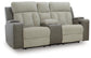 Stately Check PWR REC Loveseat/CON/ADJ HDRST
