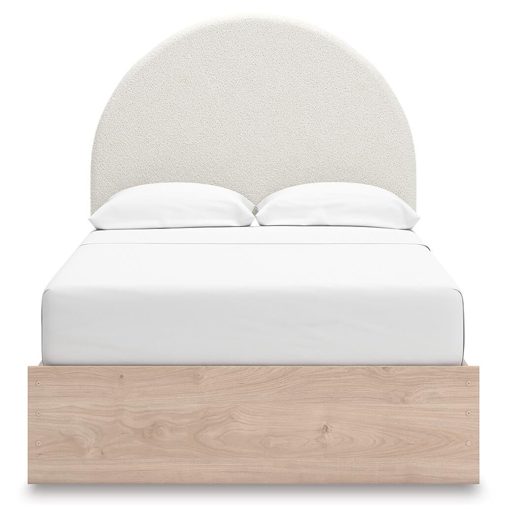 Shapella Full Upholstered Panel Bed with Storage