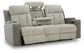 Stately Check PWR REC Sofa with ADJ Headrest