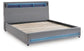 Cayberry California King Upholstered Bed with Wireless Audio