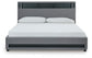 Cayberry California King Upholstered Bed with Wireless Audio