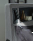 Cayberry King Upholstered Bed with Wireless Audio