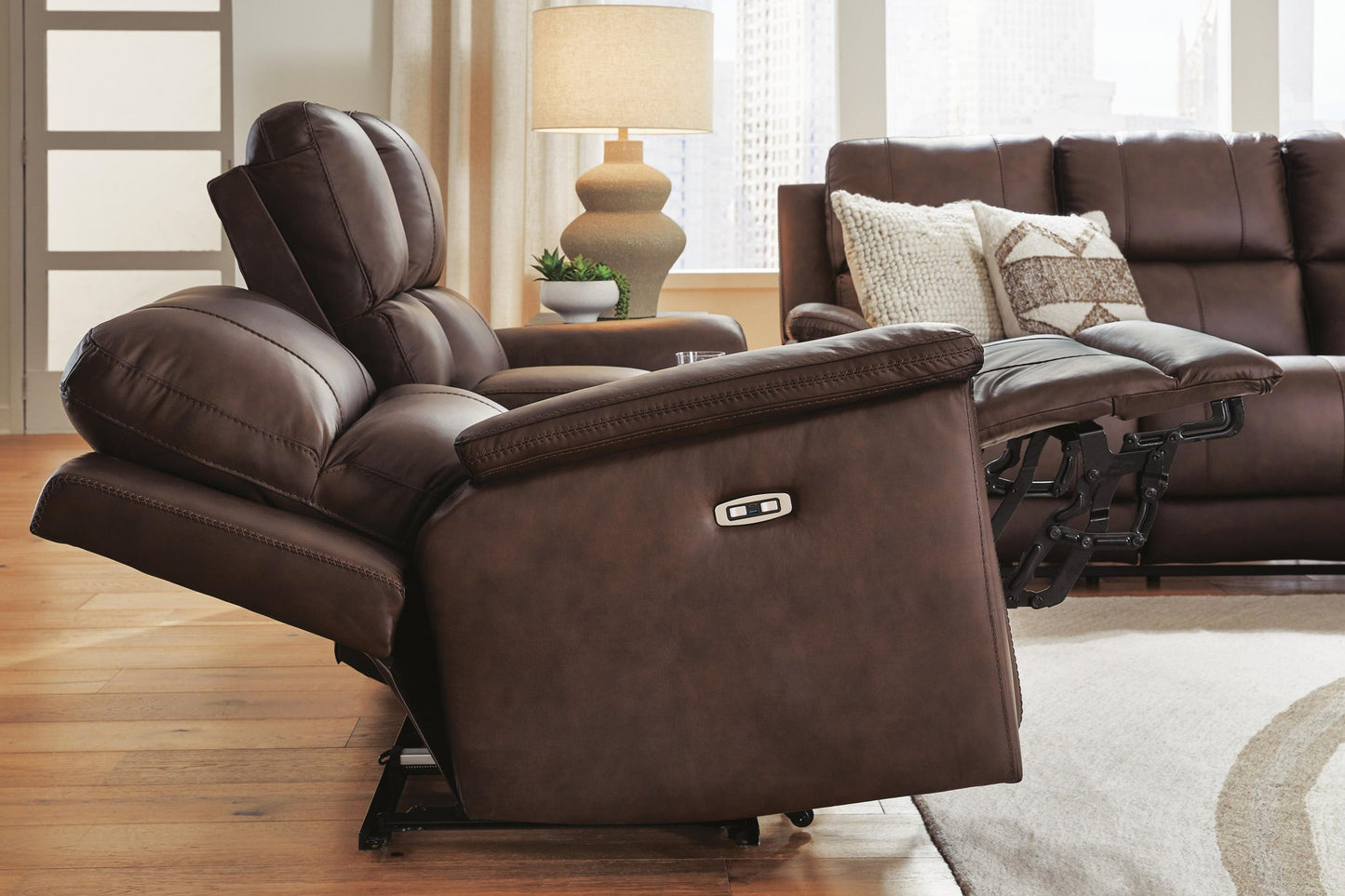 Beryton PWR REC Loveseat/CON/ADJ HDRST