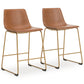 Crandox Upholstered Barstool (2/CN)
