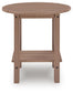 Cliffs Beach Oval End Table