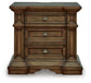 Channley Three Drawer Night Stand