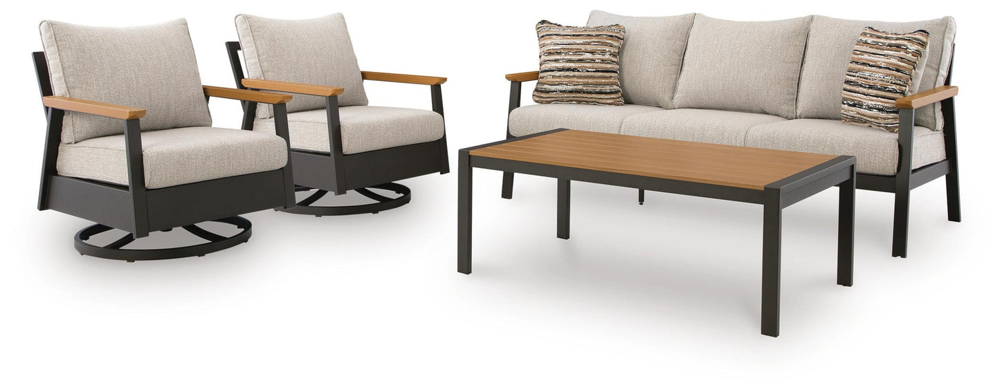 Carlsbad Beach Sofa/Chairs/Table Set (4/CN)