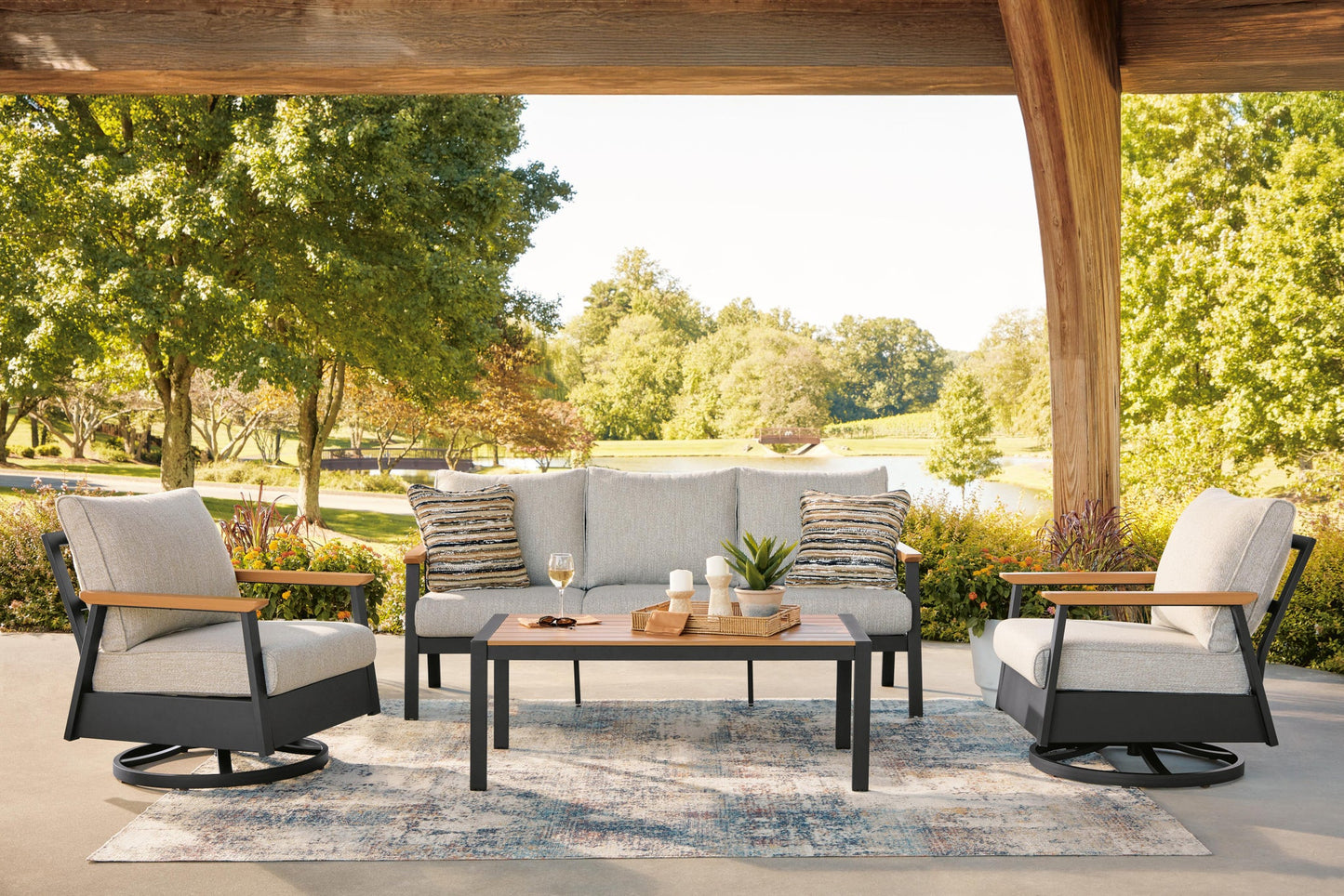 Carlsbad Beach Sofa/Chairs/Table Set (4/CN)