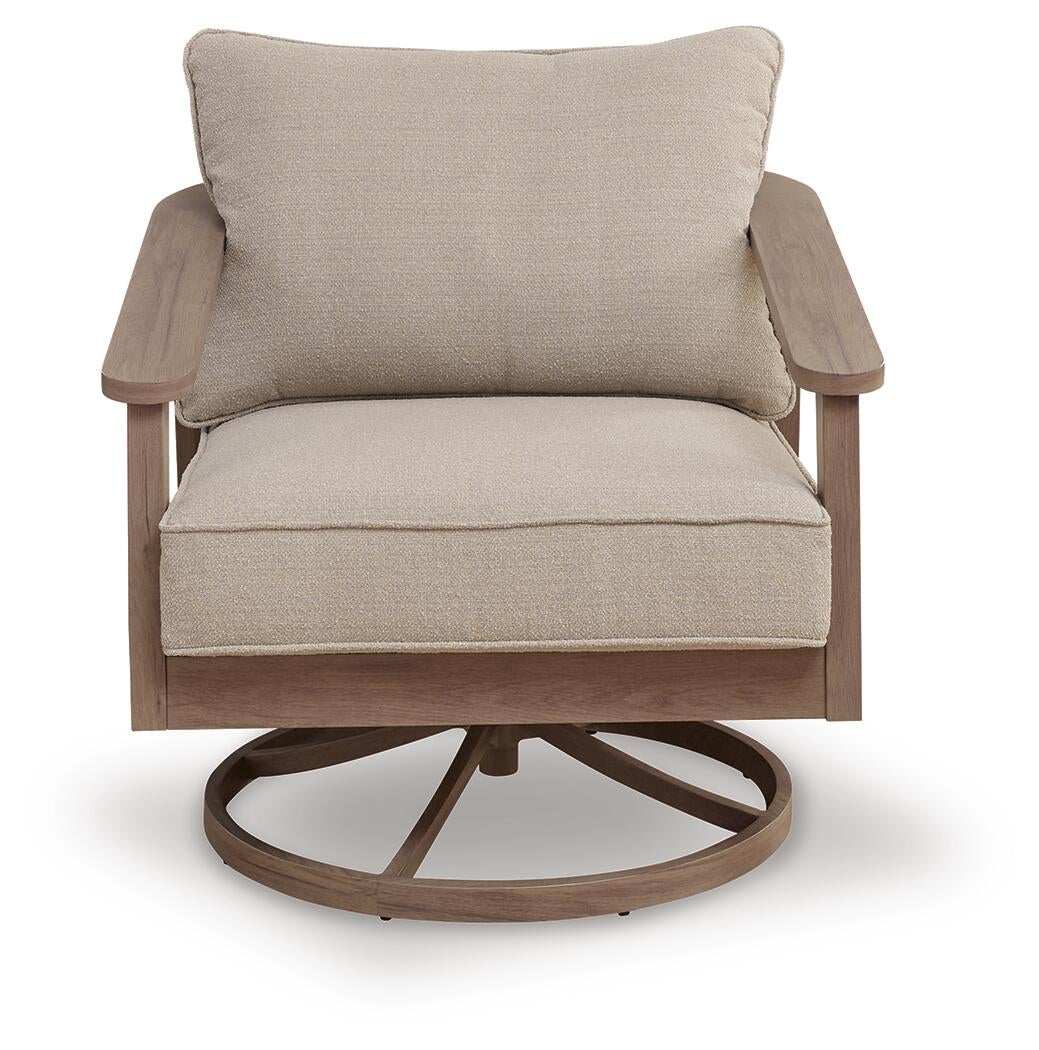 Francis Beach Swivel Lounge w/ Cushion