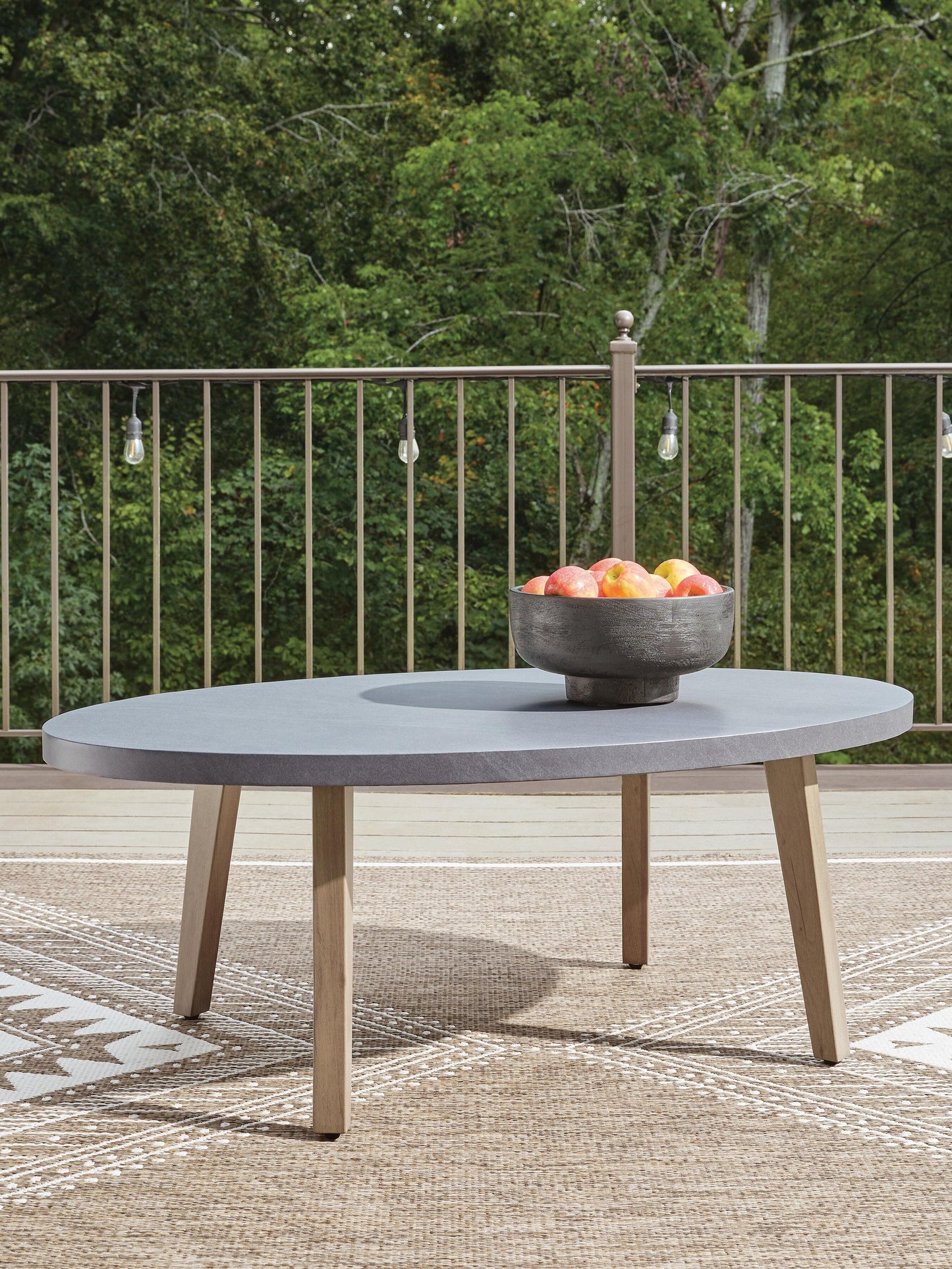 Francis Beach Oval Cocktail Table