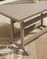 Sandy Dune RECT COUNTER TABLE W/UMB OPT