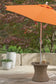 Revare Beach Round End Table w/UMB OPT