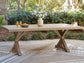 Revare Beach RECT Dining Table w/UMB OPT