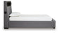 Cayberry Twin Upholstered Bed with Wireless Audio