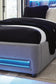 Cayberry Twin Upholstered Bed with Wireless Audio