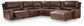 Silverbrooke 7-Piece Reclining Sectional with Chaise and Storage Consoles