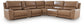 Silverbrooke 6-Piece Reclining Sectional with Storage Console