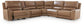Silverbrooke 6-Piece Reclining Sectional with Storage Console