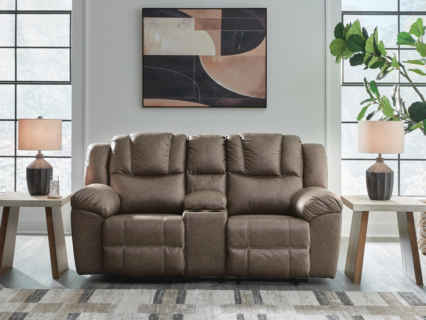 Knoxlee DBL Rec Loveseat w/Console