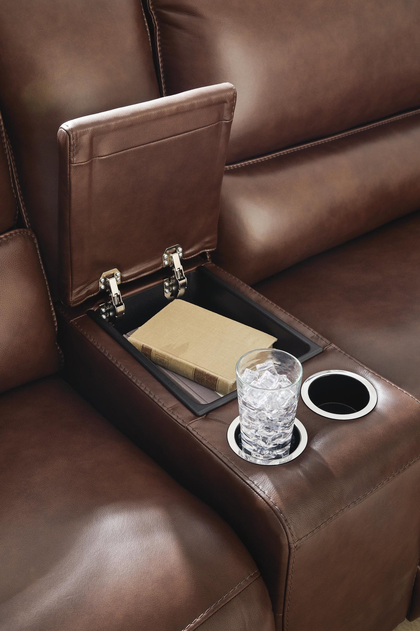 Silverbrooke 6-Piece Reclining Sectional with Storage Console