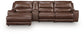 Silverbrooke 4-Piece Reclining Sectional with Chaise and Storage Console