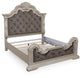 Andonhall California King Upholstered Panel Bed