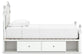 Maylilly Twin Upholstered Panel Bed with Storage