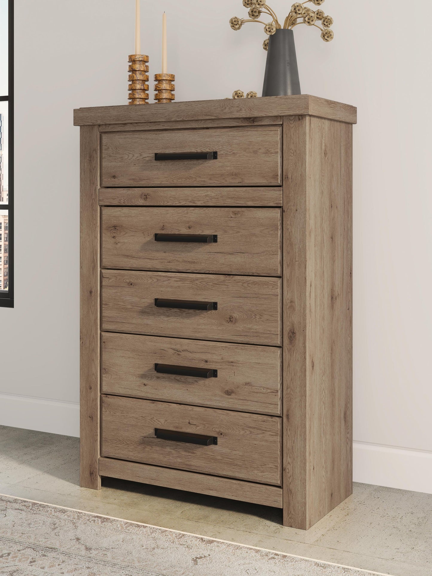 Garistyn Five Drawer Chest