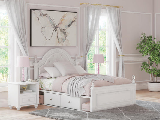 Maylilly Full Upholstered Panel Bed with Storage