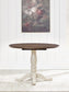 Mellintine Round DRM Drop Leaf Table