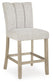Karmenton Upholstered Barstool (2/CN)