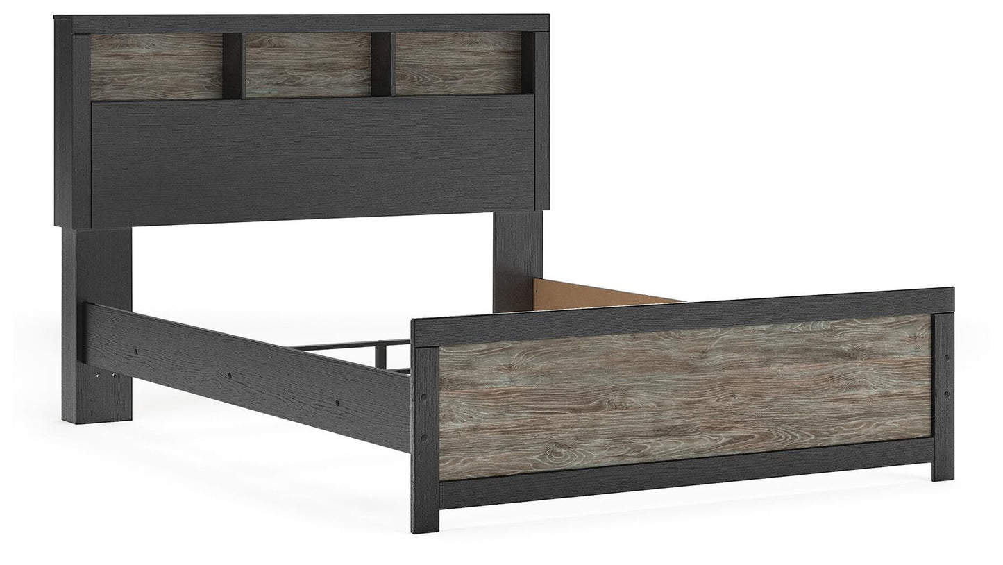 Jonnifer Queen Bookcase Panel Bed