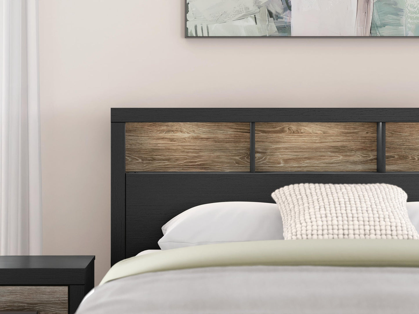 Jonnifer Queen Bookcase Panel Bed