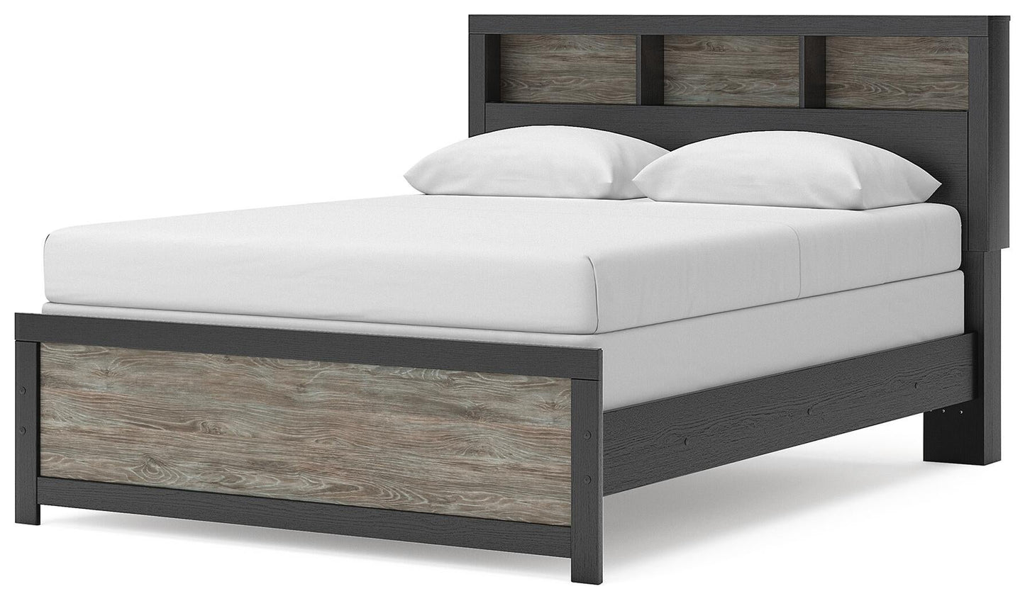 Jonnifer Queen Bookcase Panel Bed